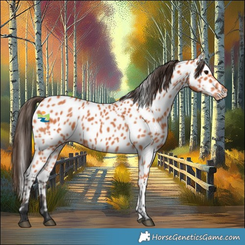 Horse Color:Bay Appaloosa 