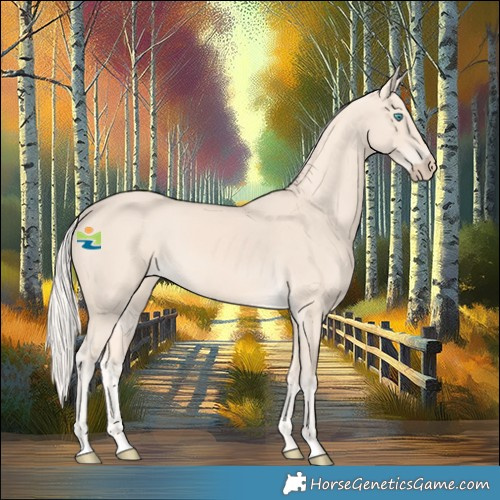 Horse Color:Cremello 