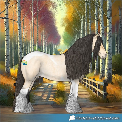 Horse Color:Buckskin Roan Tobiano 