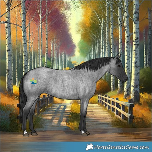 Horse Color:Blue Roan