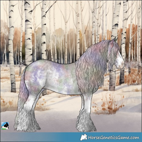 Horse Color:Nacre Chocolate Silver Black Chinchilla Sabino Rabicano