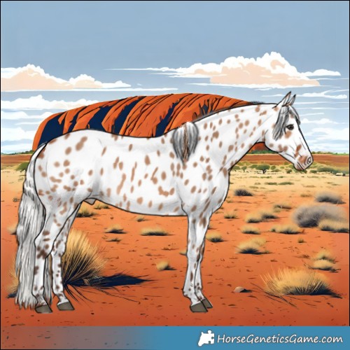 Horse Color:Silver Brown Dun Near Leopard 