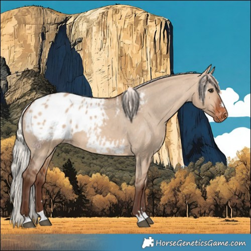 Horse Color:Silver Brown Dun Blanket 