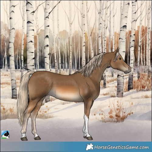 Horse Color:Chocolate Palomino Tobiano Rabicano