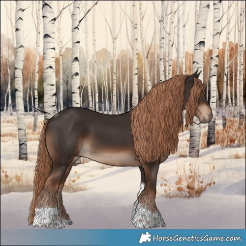 Horse Color:Liver Chestnut Tobiano Rabicano 