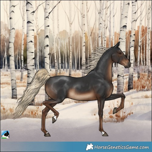 Horse Color:Gray Liver Chestnut Mushroom Rabicano