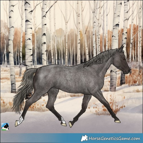 Horse Color:Liver Red Roan Mushroom Rabicano