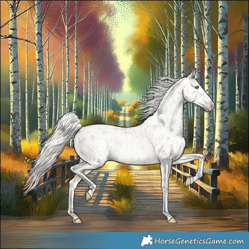 Horse Color:Silver Amber Champagne Pearl Dun Tobiano Appaloosa Rabicano  and Gray Silver Amber Champagne Pearl Dun Tobiano Appaloosa Rabicano 