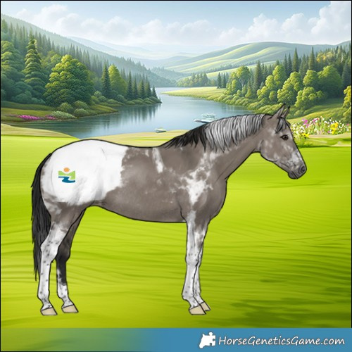 Horse Color:Gray Smoky Grullo Tobiano Appaloosa Rabicano