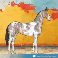 Horse Color:Bay Sabino Tobiano Varnish 