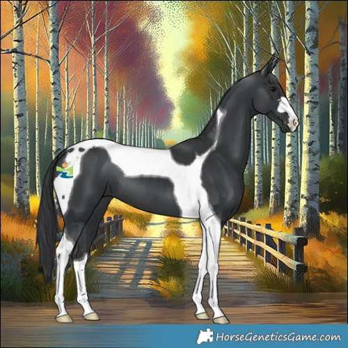 Horse Color:Black Tobiano