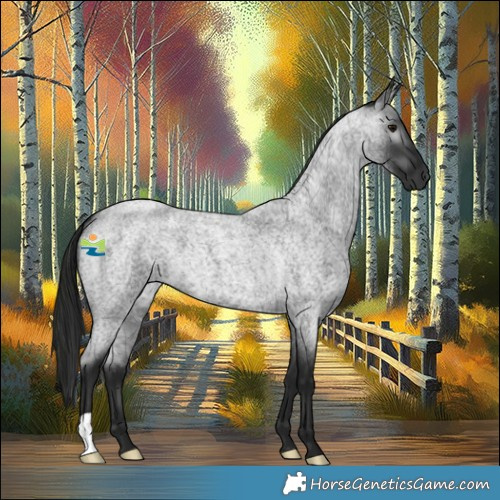 Horse Color:Gray Blue Roan 
