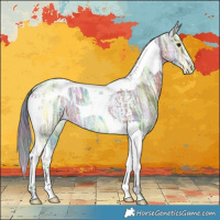 Horse Color:Nacre Bay Ice Tobiano 