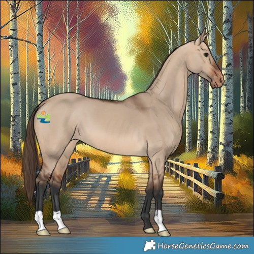 Horse Color:Bay Dun Appaloosa 