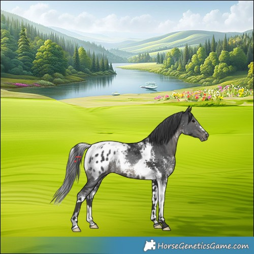 Horse Color:Black Sabino Tobiano Appaloosa Rabicano 