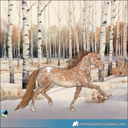 Horse Color:Chestnut Snowcap