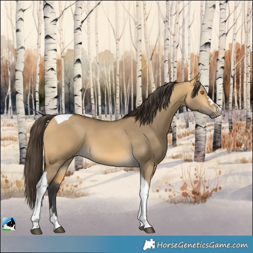 Horse Color:Buckskin Dun Tobiano