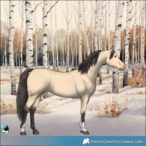 Horse Color:Buckskin Dun Tobiano 