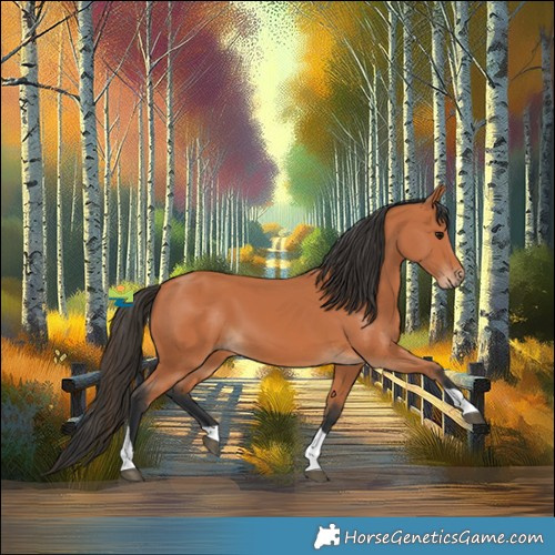 Horse Color:Bay Tobiano 