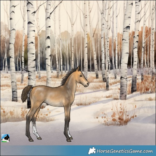Horse Color:Buckskin Sabino 