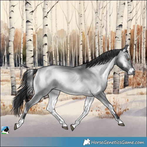 Horse Color:Brown Chinchilla Onyx 