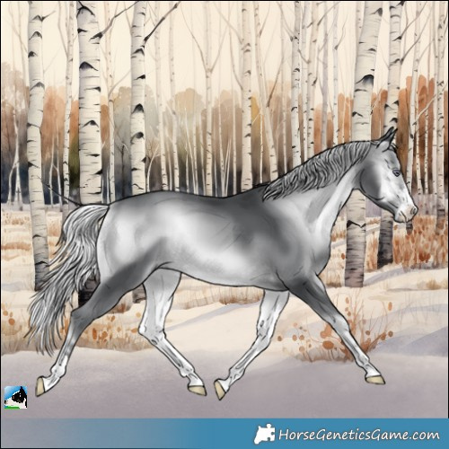 Horse Color:Silver Brown Chinchilla Onyx 
