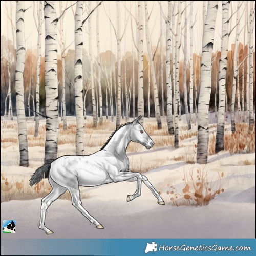 Horse Color:Bay Chinchilla Onyx Tobiano 
