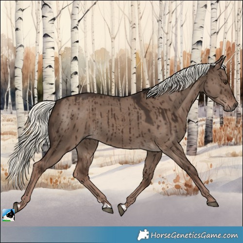 Horse Color:Liver Red Dun Mushroom Brindle 