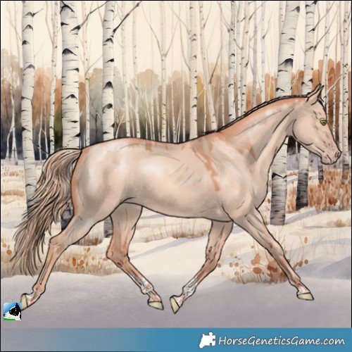 Horse Color:Gold Champagne Dun Tobiano