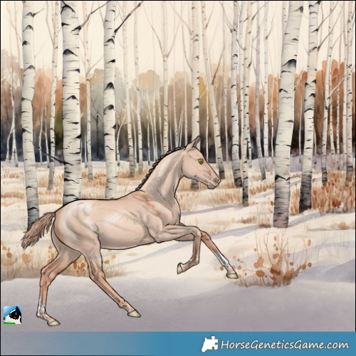 Horse Color:Gold Champagne Dun Tobiano 