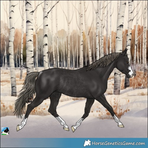 Horse Color:Liver Chestnut Mushroom Rabicano
