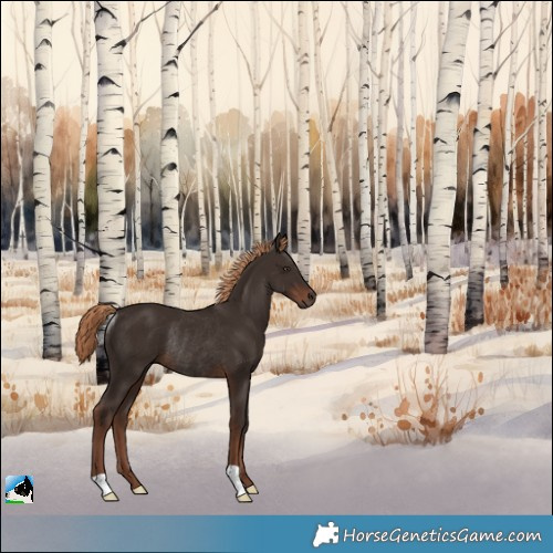 Horse Color:Liver Chestnut Rabicano 