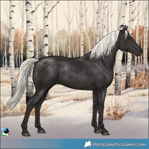 Horse Color:Liver Chestnut Mushroom Rabicano