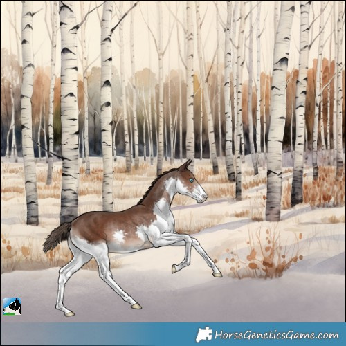 Horse Color:Liver Chestnut Splash Rabicano 