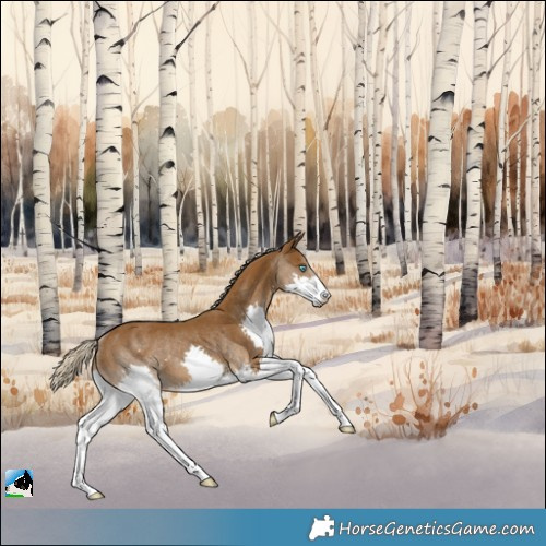 Horse Color:Chocolate Palomino Splash Rabicano 