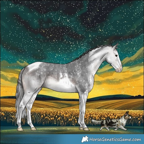 Horse Color:Brown Merle Sabino Tobiano 