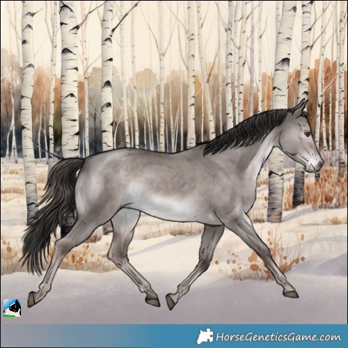 Horse Color:Platinum Liver Red Dun Rabicano 