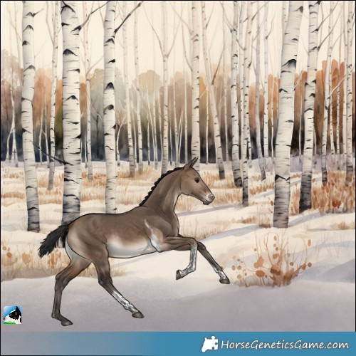 Horse Color:Brown Dun Tobiano Rabicano 