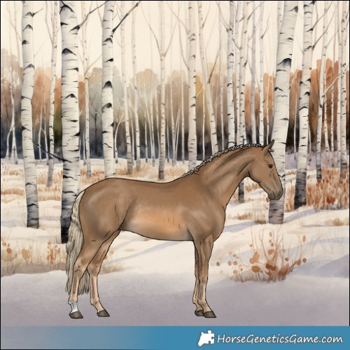 Horse Color:Chocolate Palomino Rabicano
