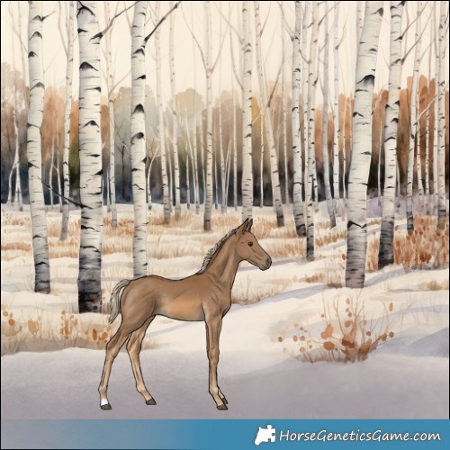 Horse Color:Chocolate Palomino Rabicano