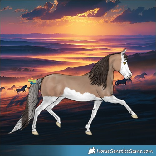 Horse Color:Sable Champagne Splash 