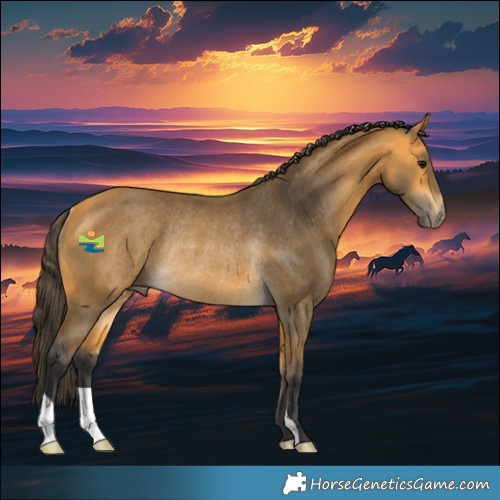 Horse Color:Buckskin Rabicano 