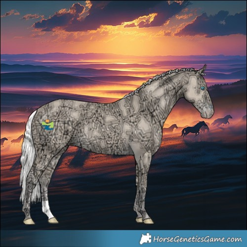 Horse Color:Silver Perlino Ice 