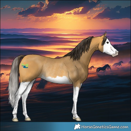 Horse Color:Buckskin Splash Rabicano 