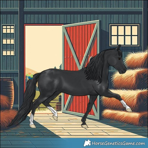 Horse Color:Black 