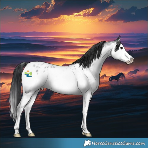 Horse Color:Blue Roan Splash Appaloosa 