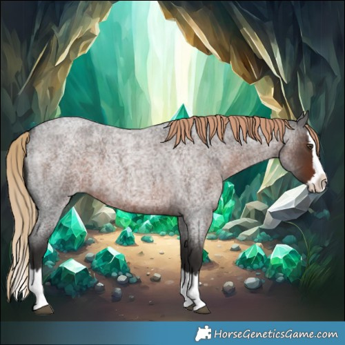Horse Color:Liver Red Roan Splash