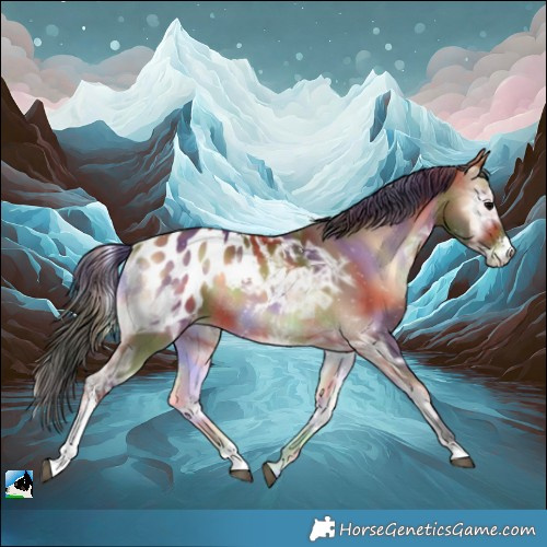 Horse Color:Nacre Bay Ice Onyx Sabino Blanket 
