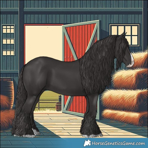 Horse Color:Smoky Black Splash 
