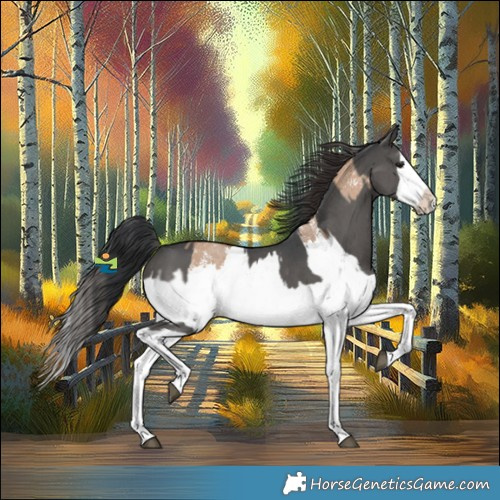 Horse Color:Black Sabino Splash  and Bay Dun Sabino Splash 